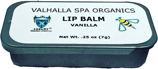 Beeswax Lip Balm with Aloe Vera and Vitamin E | Vanilla Scent | Un-Flavored