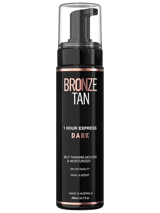 Bronze Tan Self Tanner Mousse Dark Self Tan Foam | Sunless Tanner for all Skin Tones | Salon Quality Fake Tan Vanilla Scented Best Sellers (200 ml/ 6.7 oz)