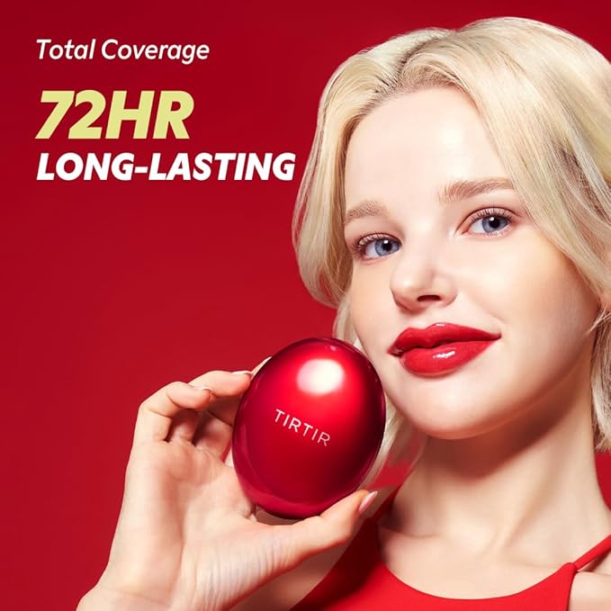 [*Mini Size*] TIRTIR Mask Fit Red Cushion Foundation | Full coverage, Weightless, Skin fit, Satin Glow Finish, Korean Makeup, beauty, Tattoo cover up, Buildable (#29C Taupe Beige, 0.15 Fl Oz)
