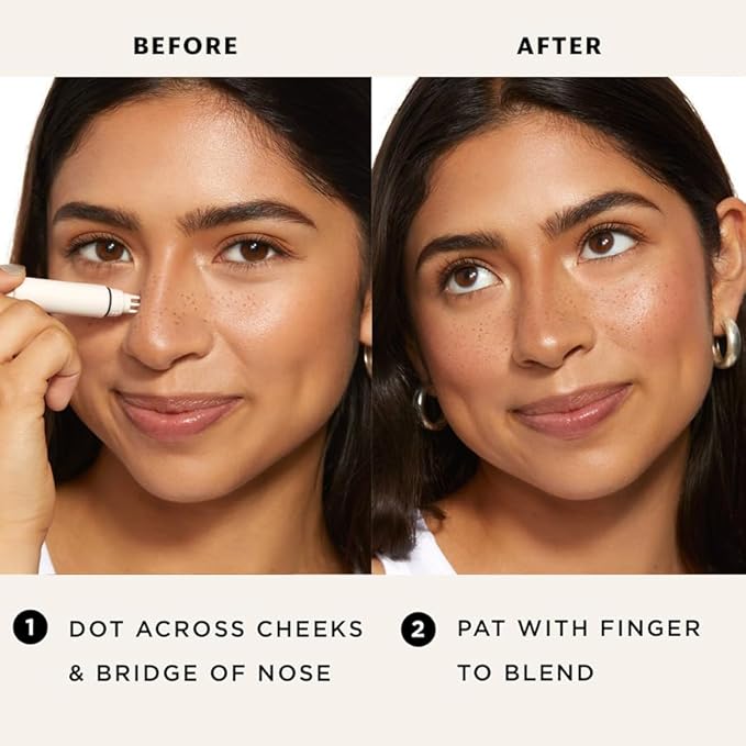 Upgrade Freckle Pen Stamp– Waterproof Faux Fake Freckles Makeup Tool,Natural-Looking Freckle Maker & Spray with Multi-Prong Precision Stamp Head,Long-Lasting Sunkissed Makeup (LIGHT)