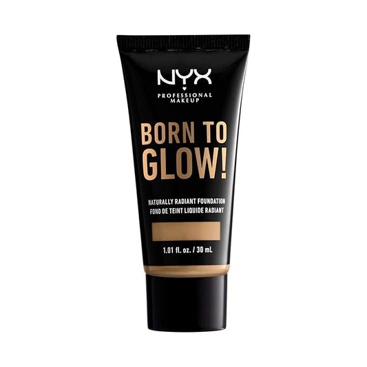 NYX PROFESSIONAL MAKEUP Born To Glow Naturally Radiant Foundation, Medium Coverage - Beige