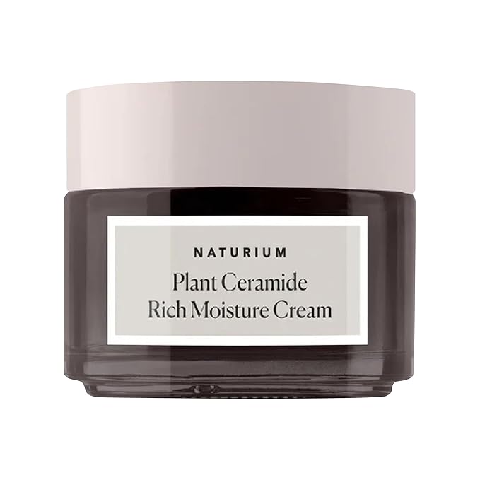 Naturium Plant Ceramide Rich Moisture Cream Jumbo, Hydrating & Anti-Aging Skincare, 3.5 oz