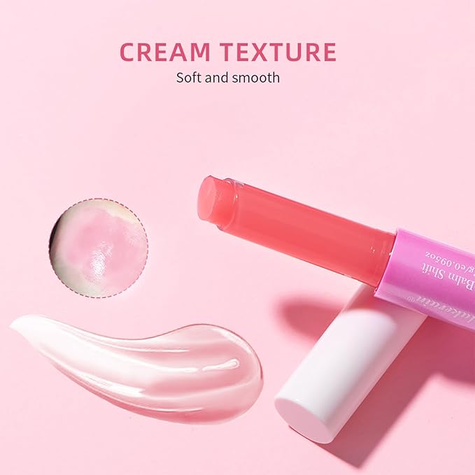 Juicy Lips Plump Shift, Click Plumping Lips Glasting Melting Balm Jelly Lipstick Lasting Lip Tint Moisturizing Lip Balm Color Changing Lip Gloss Shiny Non Sticky Tinted Lip Balm(#3 Honeysuckle)