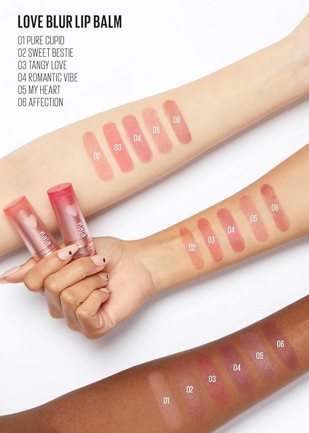 Kaja Love Blur Lip Balm - 01 Pure Cupid | Soft & Comfort Semi-Matte Blurring Daily Color Lip Balm | Shea Butter, Avocado Oil, Citrus Unshiu Peel Extract, Vitamin E Infused | 4g / 0.14oz.