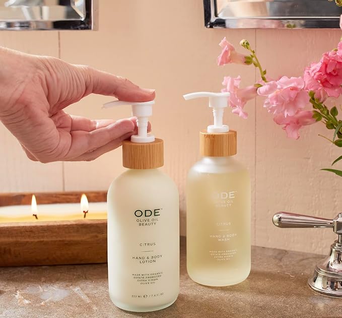 McEvoy Ranch Verde Hand & Body Wash (2-pack) by ODE Olive Oil Beauty, Organic EVOO, California Made, Nourishing Foaming Wash