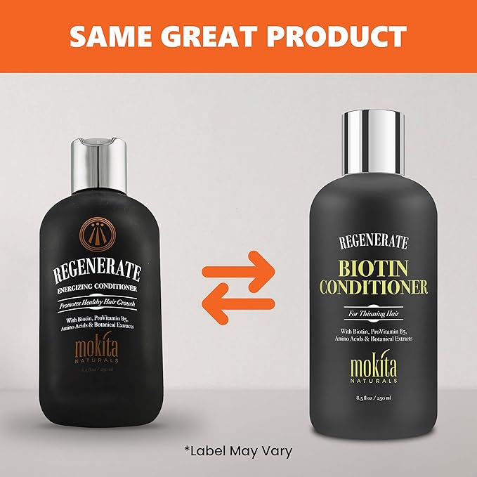 Conditioner with Biotin, ProVitamin B5 and Amino Acids for Repair Treatment and Deep Moisturizing for All Hair Types - Detangle, Protect and Support New Hair Growth - 8.5 Ounces