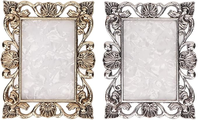 2pcs Resin Nail Art Palette, Nail Art Painting Palette Gold Silver Copper Mixed Color Vintage Photography Props Nail Gel Color Makeup Display Board Nail Art Cosmetic Mixing Tools