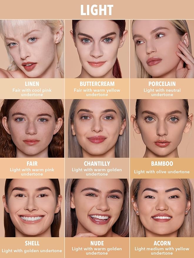 SHEGLAM SKin-Focus Full Coverage Powder Foundation Oil-Control Lightweight Face Pressed Powder Makeup-Porcelain