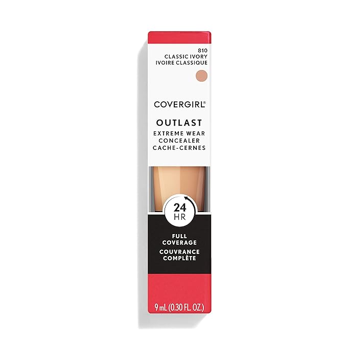 COVERGIRL Outlast Extreme Wear Concealer, Classic Ivory 810 (Pack of 2)