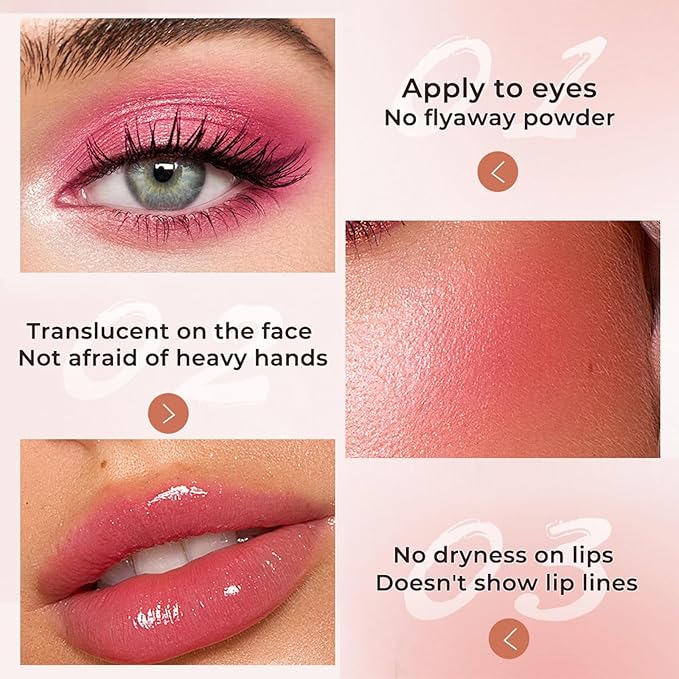 Color Changing Blush,3-in-1 Warm Change Blush,Pink Cream Blush,Transparent Crystal Color Changing Magic Gel,Blush PH Temperature Changing Long Lasting Blendable Natural Finish for All Skin Tone(01+02)