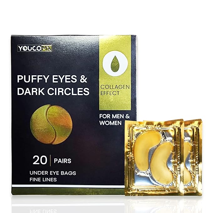 Eye Mask Under Eye Patches for Puffy Eyes & Dark Circles 20 Pairs Eye Gels Pads Reduce Wrinkles Treatments - Eye Bags Refresh Your Skin