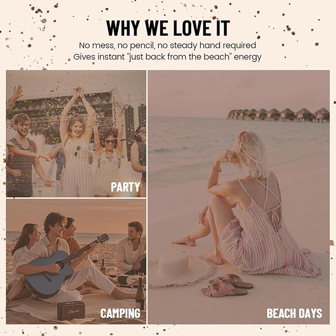 Freckle Stamp,Faux Freckle Stamp,Quick Dry Fake Freckles Pen,Waterproof Long Lasting Natural Vivid Faux Freckles Pen,Get Sun-Kissed Stars Makeup in One Press,5-Dot Design,04.Caramel.