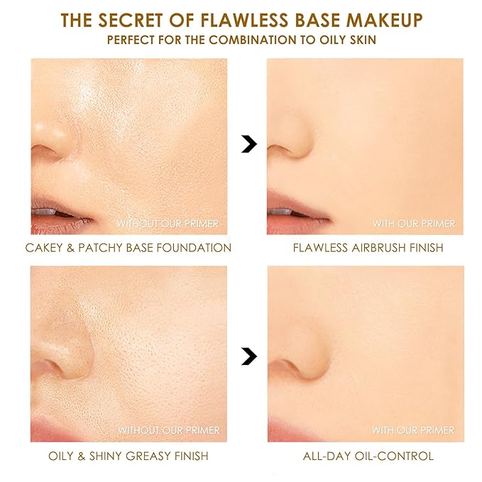 FOCALLURE Pore Filler Targeted Stick,Pore-minimizing Primer Stick with Lightweight Formula,Create a Perfectly Smooth and Matte Finish,Face Primer for All Skin Types Makeup