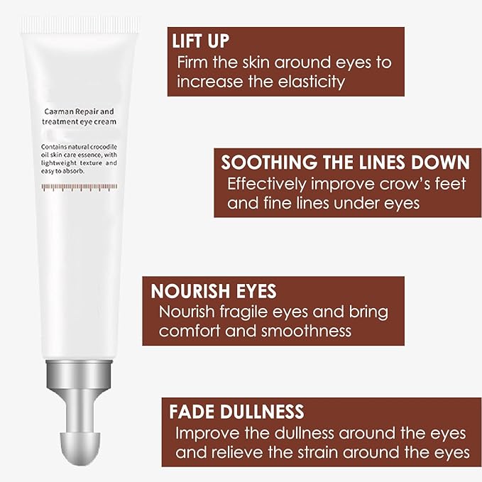 Eye Cream, STCORPS7 Vibrant Glamour Silk Protein Anti-Wrinkle And Firming Eye Cream For Wrinkles, Fine Lines, Dark Circles, Puffiness & Bags, 20g