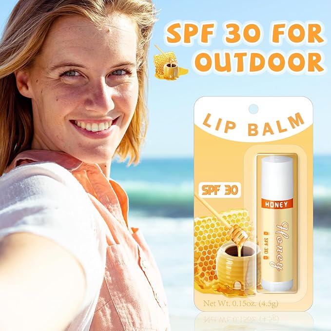 30 Pack Lip Balms SPF 30 Bulk Sunscreen Lip Balms Party Gifts Favors Lip Sunscreen Care with Vitamin E Wedding Bridal Shower Favors Baby Shower Gifts for Outdoor Travel Beach