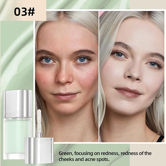 AKARY Moisturizing Precision Concealer, Lightweight & Breathable Cover-up Cream Moist Concealer, Cover Dark Circles Multi-Use Camouflage Cream, Creamy Texture Full Coverage Conceals(03#Greener)