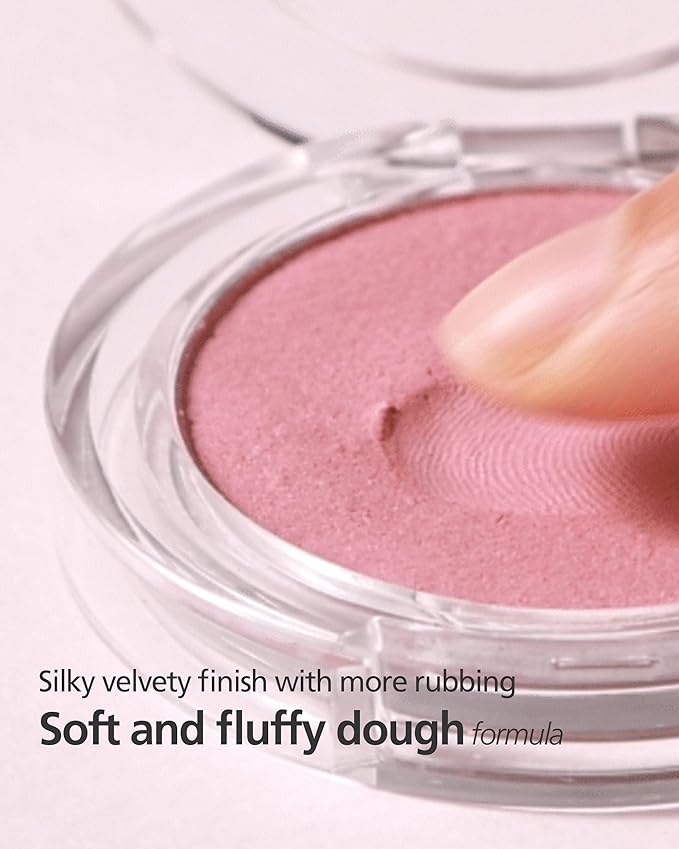 THESAEM Jelly Blusher CR01 Peach Crush - Velvety Finish Soft Jelly Powder Cheek - Easy Blending Formula- Lightweight, Smooth, Natural Buildable Blusher