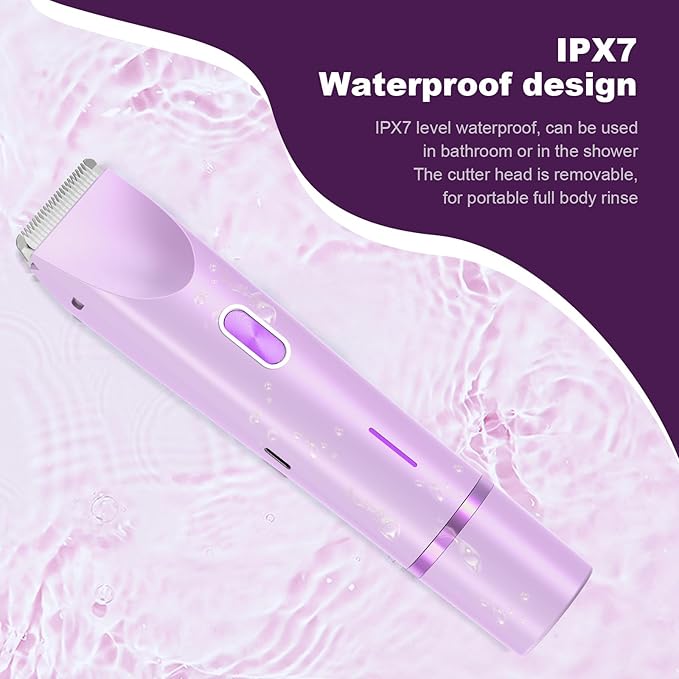 2025 New Bikini Trimmer for Women,Dermave Bikini Shaver,2-in-1 Electric Razors for Women(Purple)