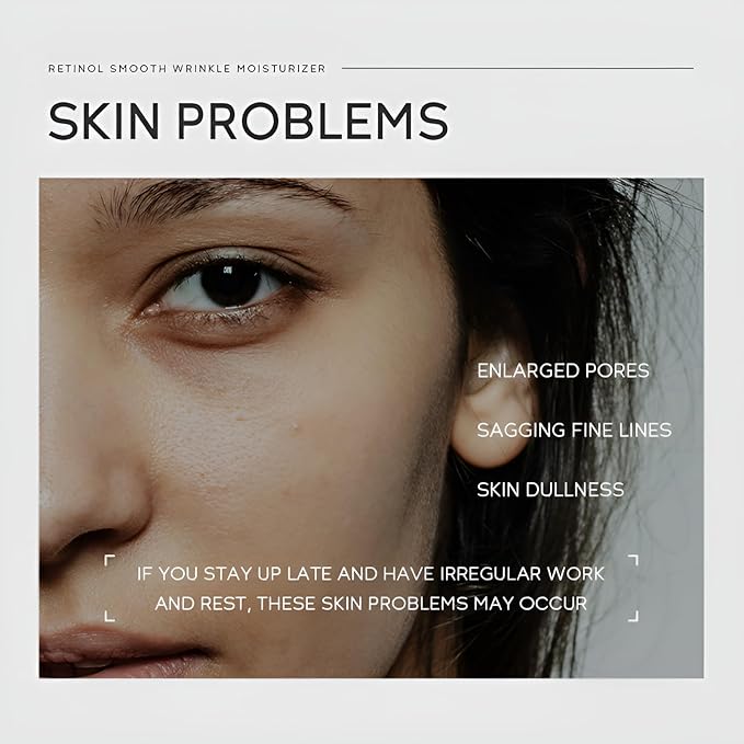 Retinol Cream for Face, Anti Aging Face Moisturizer with Hyaluronic Acid, Rapid Wrinkle Repair, Day & Night Cream Serum for Women, Reduce Fine Lines, Wrinkles & Dark Spots 1.06oz, 2Pack