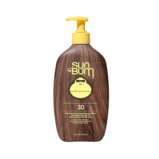 Sun Bum Original SPF 30 Sunscreen Body Lotion - Broad Spectrum Moisturizing Sunscreen with Vitamin E - Hawaii 104 Act Compliant (Made Without Octinoxate & Oxybenzone) - 16 oz