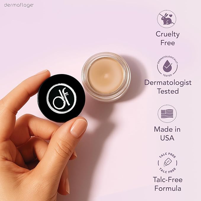 Waterproof Concealer Cream, Full Coverage Waterproof Makeup, Color Match Promise by Dermaflage, 6g