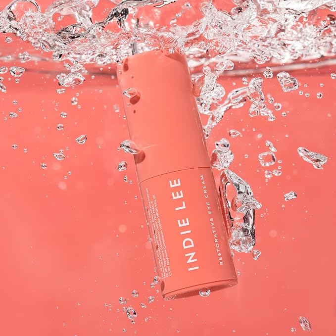 Indie Lee Restorative Eye Cream - Anti Aging Under Eye Cream for Wrinkles, Hydrating Dark Circle Corrector, Puffy Eyes Treatment with Hyaluronic Acid, Conditioning Algae & Licorice Root (0.5oz / 15ml)