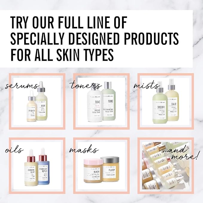 VALJEAN LABS Face Mist - Calm | Rosewater + Glycerine | Calms, Moisturizes, Soothes | Helps to Even Complexion | Paraben Free, Cruelty Free, Made in USA (8 oz)