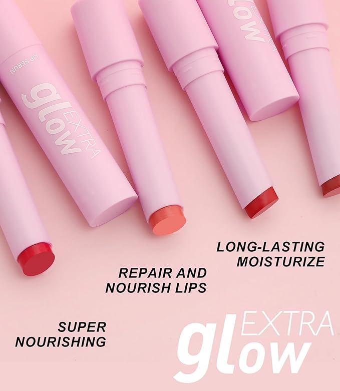 MAEPEOR Nourishing Lip Balm 8 Colors Smooth Moisturizing Lip Glow Gloss Non-Sticky and Long-lasting Hydrating Jelly Lip Balm for Women and Girls (Color 08)