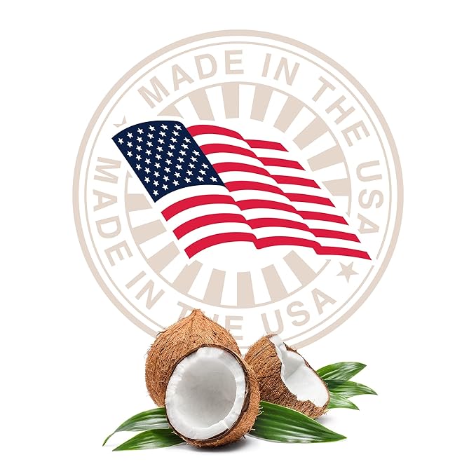 Organic Lip Balm With Coconut Oil | Handmade In the USA | Coconut Breeze 4-Pack | Natural Lip Balm | Coconut Oil Lip Balm for Dry & Cracked Lips | Beeswax Lip Balm | 4 Lip Balm Pack