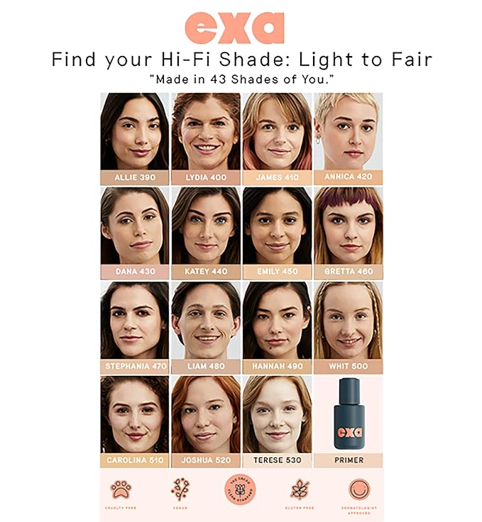 Exa Beauty - Natural High Fidelity Foundation | Clean, Vegan, Cruelty-Free Makeup (Mia 230)