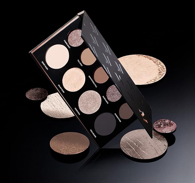 Morphe Makeup Palette - Power Multi-Effects Palette with Mattes, Shimmers, Duochromes & Silk Slip Toppers - Made to Build, Blend & Layer for Everyday Versatile Makeup Looks - Lunarious (0.65 oz)