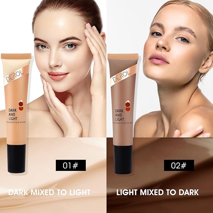 Light Cream Foundation Mixing Pigment for Adjusting Shade and Color Corrector, Blends Easily, Light Cream Color Corrector for Adjusted to Lighten Various Foundation Colors (Light Cream)