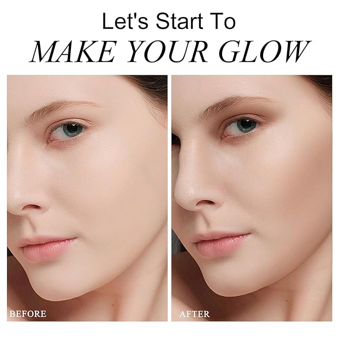 KYDA Face Sculpting Contour Palette, Natural Shimmer Smooth Contour Pressed Powder, Ultra-fine Lightweight, Easy to Blend, Multiuse Baked Contour Makeup-BRONZER