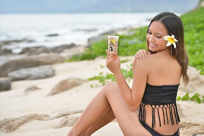 Kokua Sun Care SPF 50/80 Lotion Hawaiian Reef Safe Non Nano Zinc Oxide Sunscreen for Face & Body, Moisturizing Sun Protection Cream, Mineral Water Resistance, Cruelty Free, Natural Vegan Formula