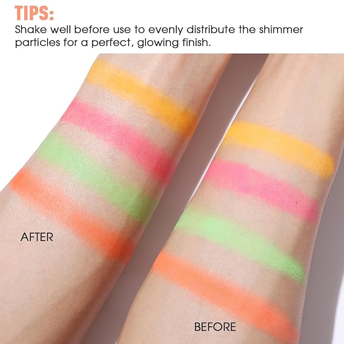 UCANBE Shimmer Dewy Setting Spray – Glowing + Makeup Setting Spray 2 in 1 Lightweight Formula for a Radiant Glow,Long-Lasting Face Mist for Face Body, 4 Fl Oz #Bubblegum