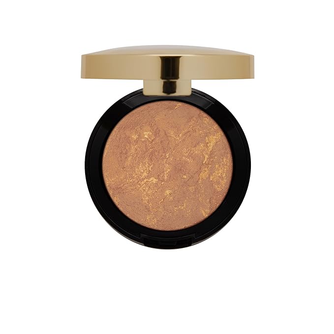 Milani Bronzer Powder - Baked Bronzer Made in Italy, Bronzing Shimmer Highlighter Makeup for Contour -Glow