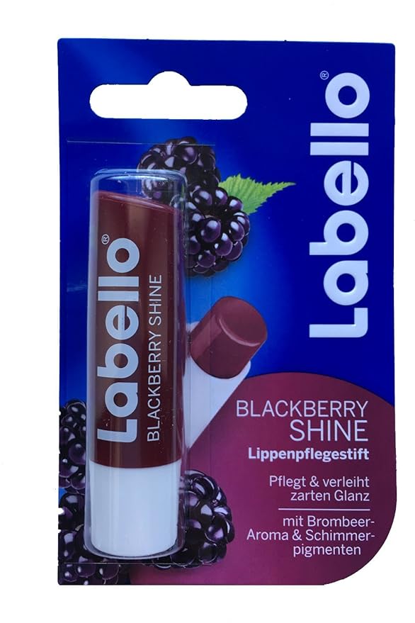 Labello Blackberry Shine Lip Balm 4.8g/5.5ml - 3 Pack