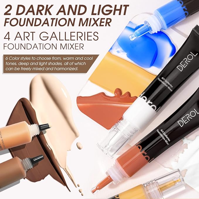 White Foundation Mixing Pigment for Adjusting Shade and Color Corrector, Blends Easily With Foundation, White Color Corrector for Adjusting Foundation from Deep to Shallow (01# White)