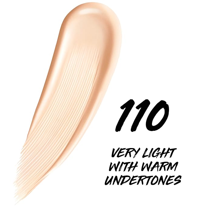 Maybelline Super Stay Up to 24HR Skin Tint, Radiant Light-to-Medium Coverage Foundation, Makeup Infused With Vitamin C, 110, 1 Count