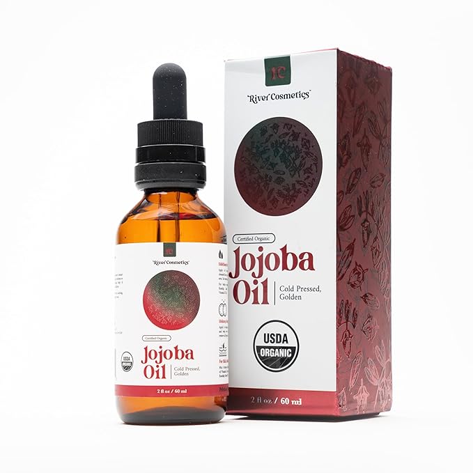 Organic Jojoba Oil, Cold Pressed Jojoba Oil for Face, Skin Care, and Hair Care, USDA Certified Organic 100% Pure, Hexane Free, 2 Fl Oz.