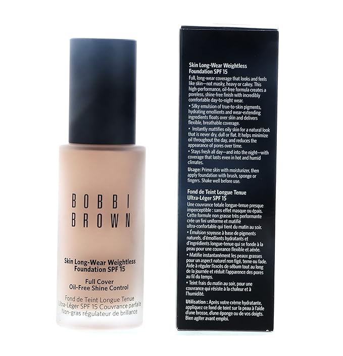 Skin Long Wear Weightless Foundation SPF 15-2.25 Cool Sand by Bobbi Brown for Women - 1 oz Foundation