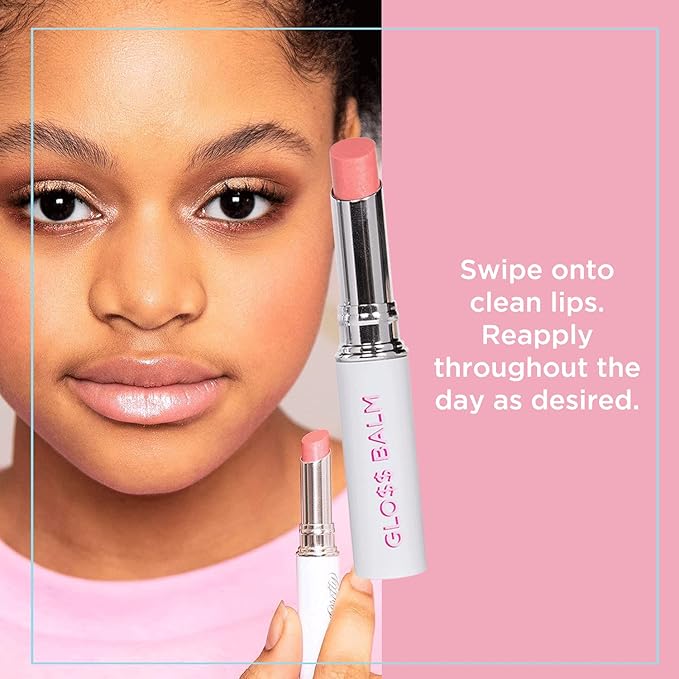Petite 'n Pretty Glo$$ Lip Balm ($hine Bright) - Makeup for Kids, Tweens, Teens - Hydrating, Lightweight Lip Gloss Made in the USA