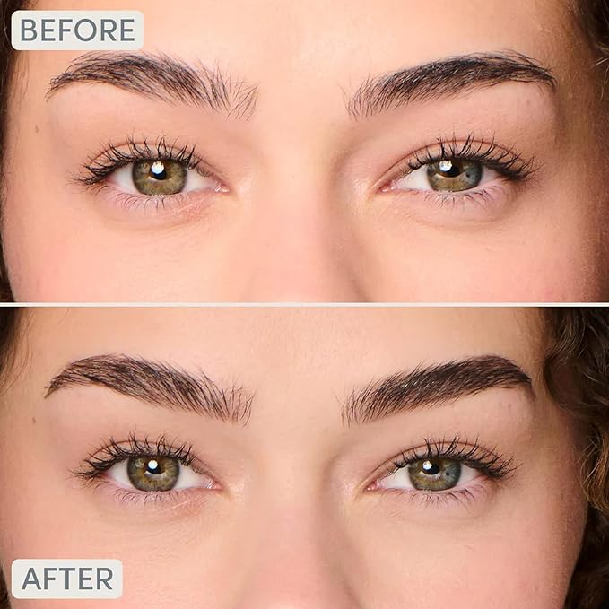 Easy Everyday™ Brow Pencil - Best Eyebrow Pencil for Women, Smudge Proof Hair-Like Strokes, 1.2mm Precision Tip with Spoolie, Vegan (Dark Brown)