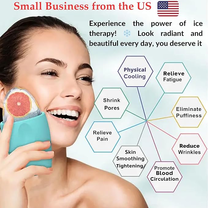 Facial Steamer and Ice Roller – 3-in-1 Nano Ionic Spa Kit for Deep Hydration and Pore Cleansing – Home Facial Care Set,auto Shut Off