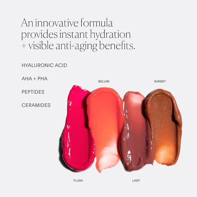 U Beauty The PLASMA Tinted Lip Compound - Anti-Aging & Anti-Wrinkle Lip Gloss, Hyaluronic Acid, Shea Butter & Peptides for Hydration & Plumping, Lady- 15 mL