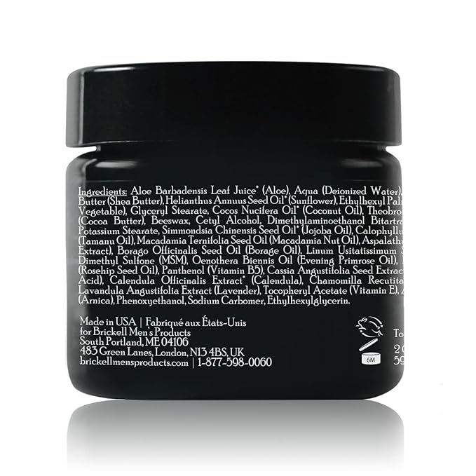Brickell Men's Revitalizing Anti-Aging Cream For Men, Natural and Organic Anti Wrinkle Night Face Cream To Reduce Fine Lines and Wrinkles, 2 Ounce, Unscented