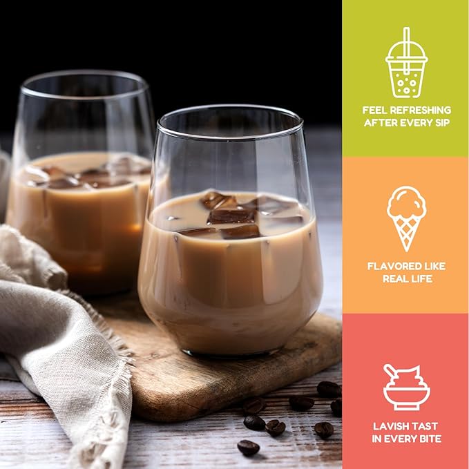 Fanale Coconut Jelly Topping nata de coco for Boba Tea | Ice Cream | Yogurt | Smoothie | Milk Tea | Desserts Coffee Jelly, 7.26 pound (Pack of 4)| JEL011-CS