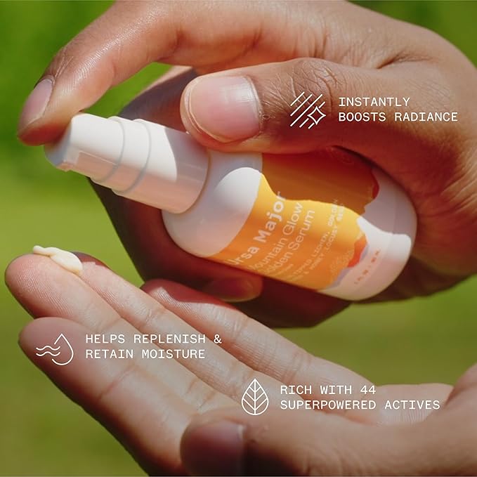 Ursa Major Mountain Glow Natural Face Serum | Vegan Daily Facial Moisturizer | Combat Wrinkles & Sagging Skin | Boost Radiance and Skin Glow | Cruelty-Free & Non-Toxic | For Men & Women | 1.0 ounce
