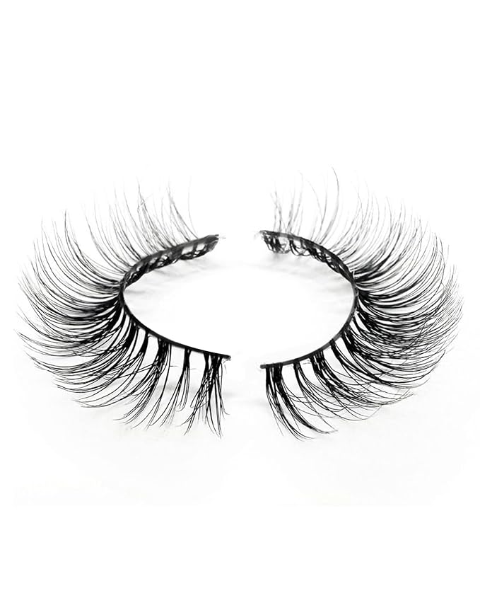 Eyelashes Natural Look Strip Lashes Wispy Natural Mink Lashes Volume Lash Fluffy Fake Eyelashes C Curl False Lashes Thick Eyelashes 7 Pairs