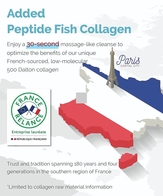 UNIZAAR Fill Collagen Enzyme Powder Face Wash Set of 2 – (0.007 oz * 60EA) Luxurious French Collagen & Urea Infused Korean Cleanser, Travel Face Wash, Travel Size Face Wash for Women, Korean Skin Care